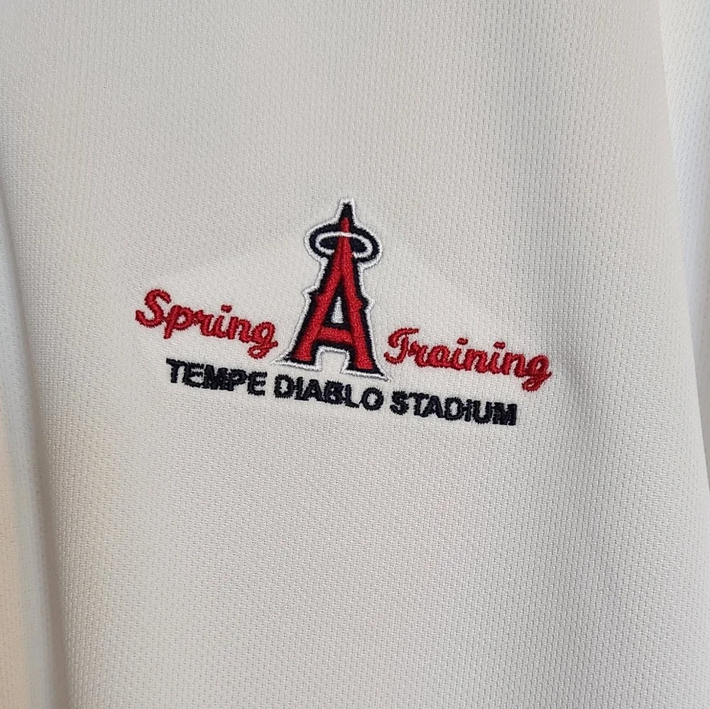 Red Men's Jacket And Polo- Spring Training A'S BASEBALL - Picture 5 of 12